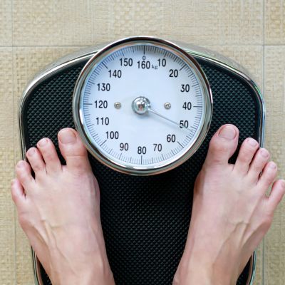 weighing scale showing body weight